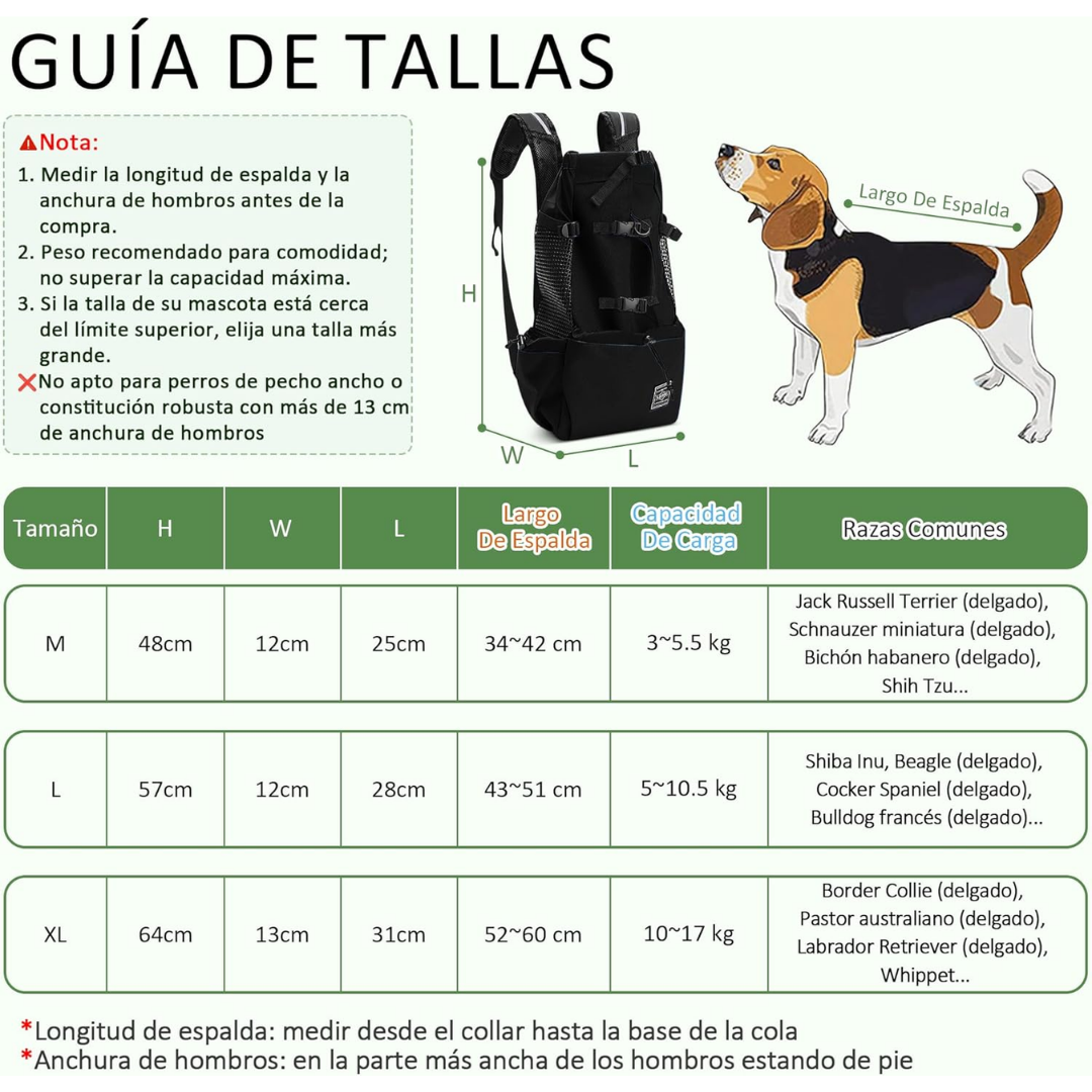 Mochila Transportín para Perros y Gatos