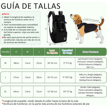 Mochila Transportín para Perros y Gatos
